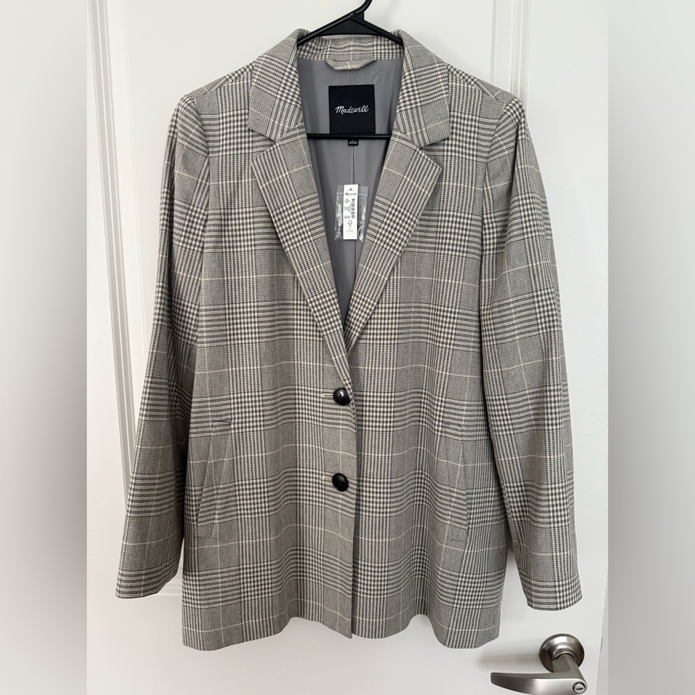 Madewell plaid blazer
